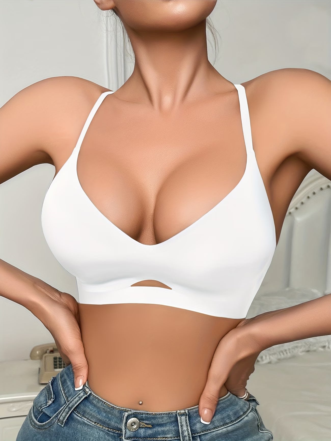 Soutien-gorge dos en dentelle – Élégance & confort sans armatures