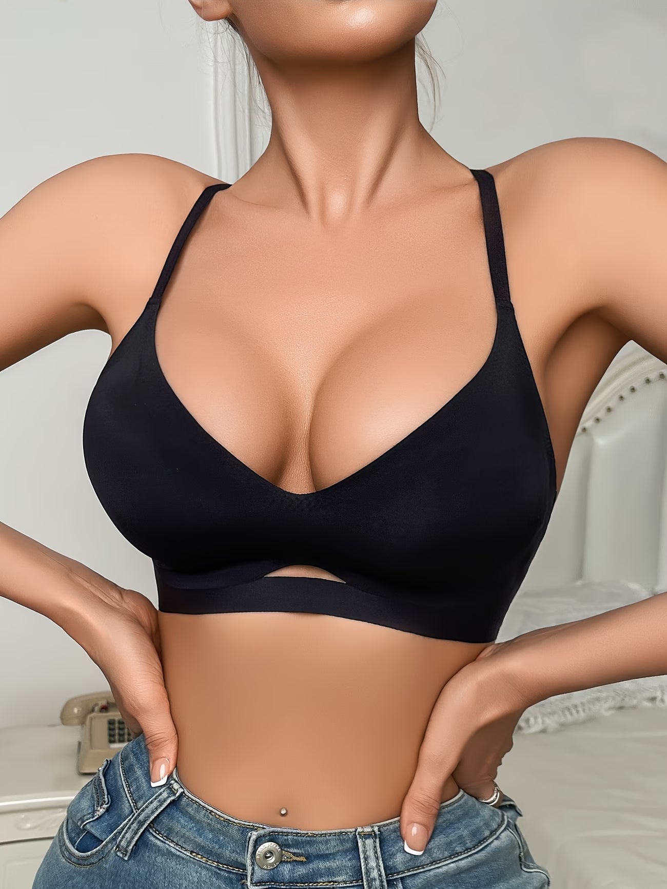 Soutien-gorge dos en dentelle – Élégance & confort sans armatures
