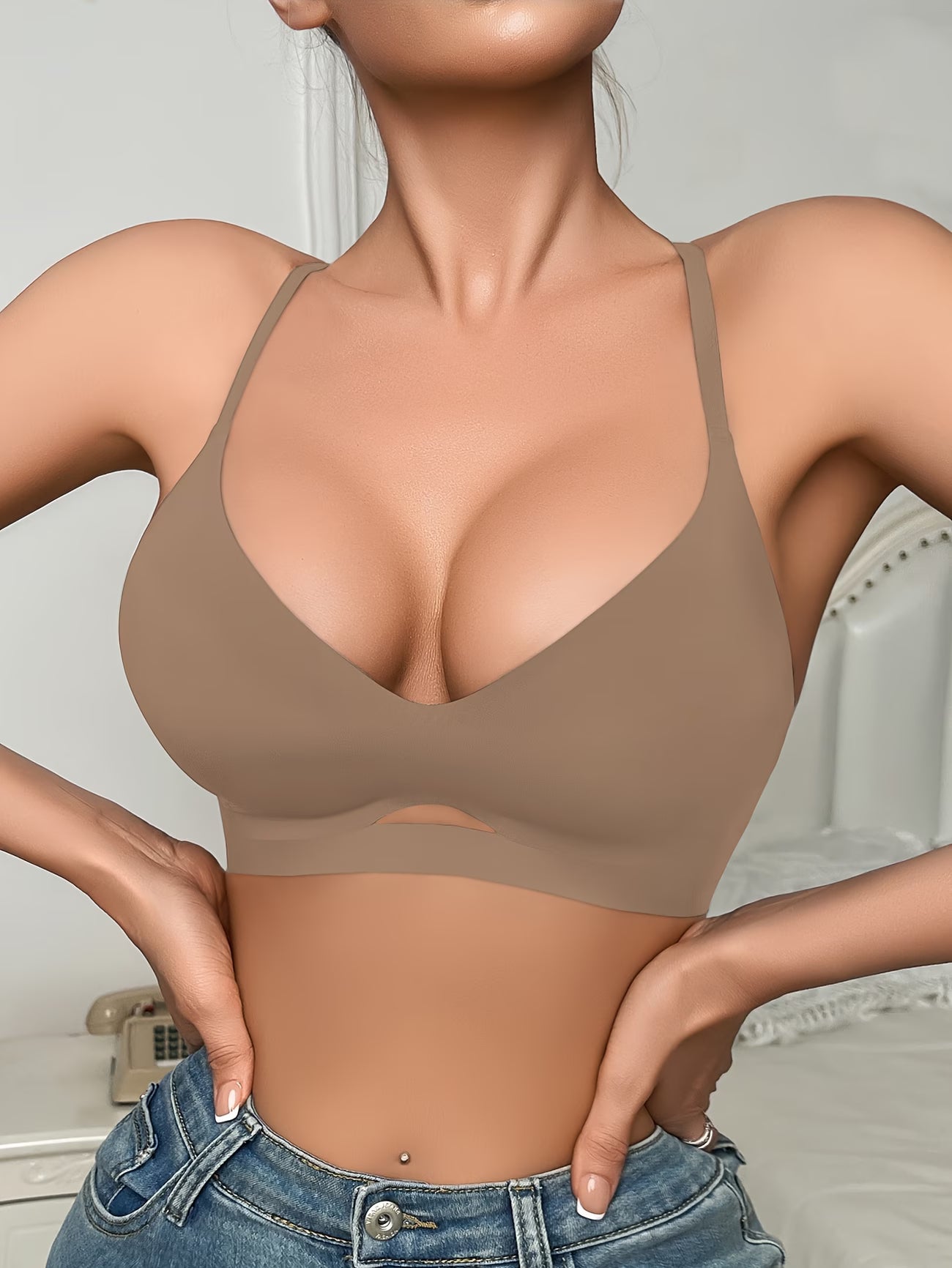 Soutien-gorge dos en dentelle – Élégance & confort sans armatures