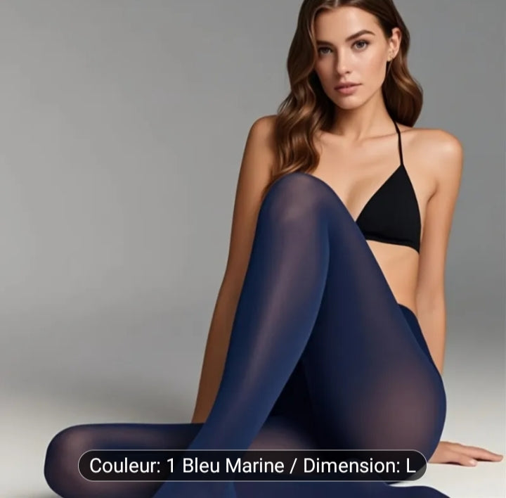 Navy blue opaque tights – warmth, comfort and style