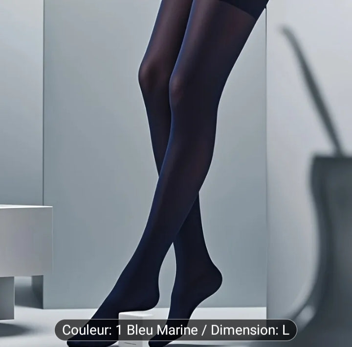 Navy blue opaque tights – warmth, comfort and style