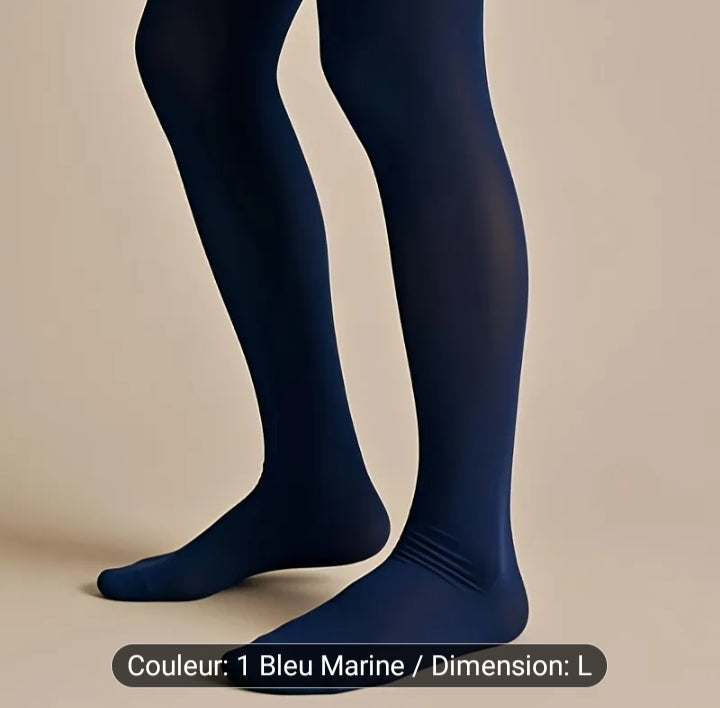 Navy blue opaque tights – warmth, comfort and style