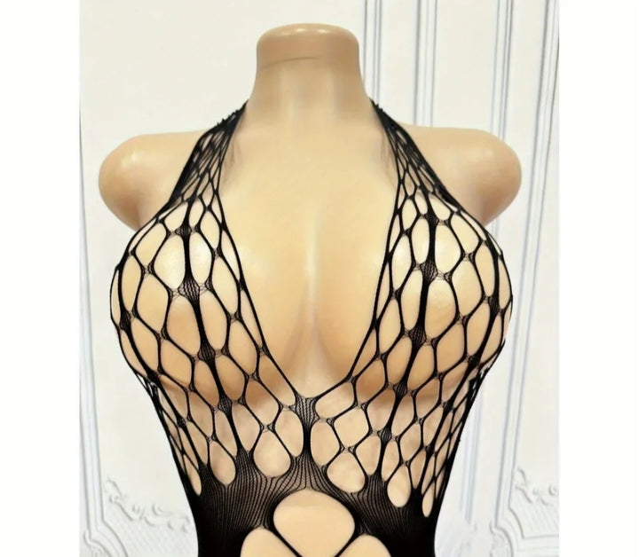 Women's openwork fishnet bodysuit – bold sensuality and sculpting design