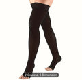 Footless opaque stockings