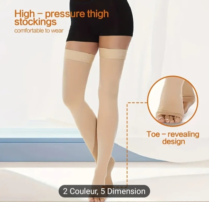 Footless opaque stockings