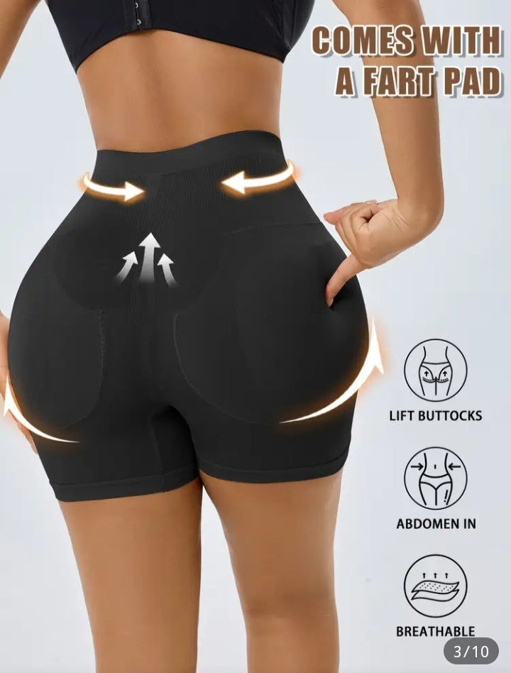 High-waisted shaping shorts with a push-up effect – Abdominal compression &amp; natural shaping
