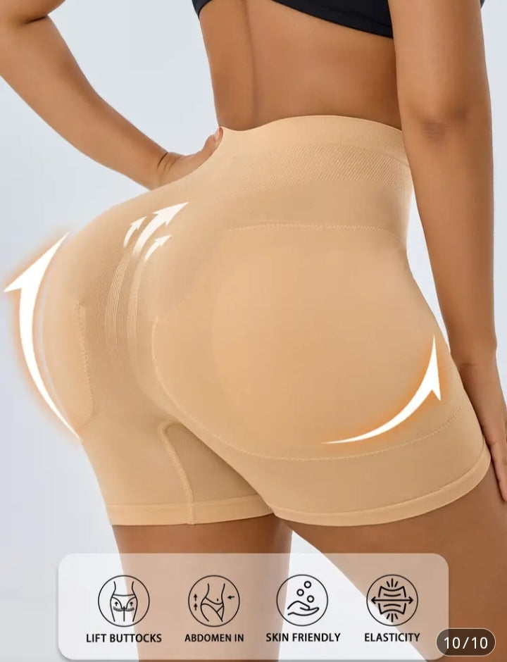 High-waisted shaping shorts with a push-up effect – Abdominal compression &amp; natural shaping