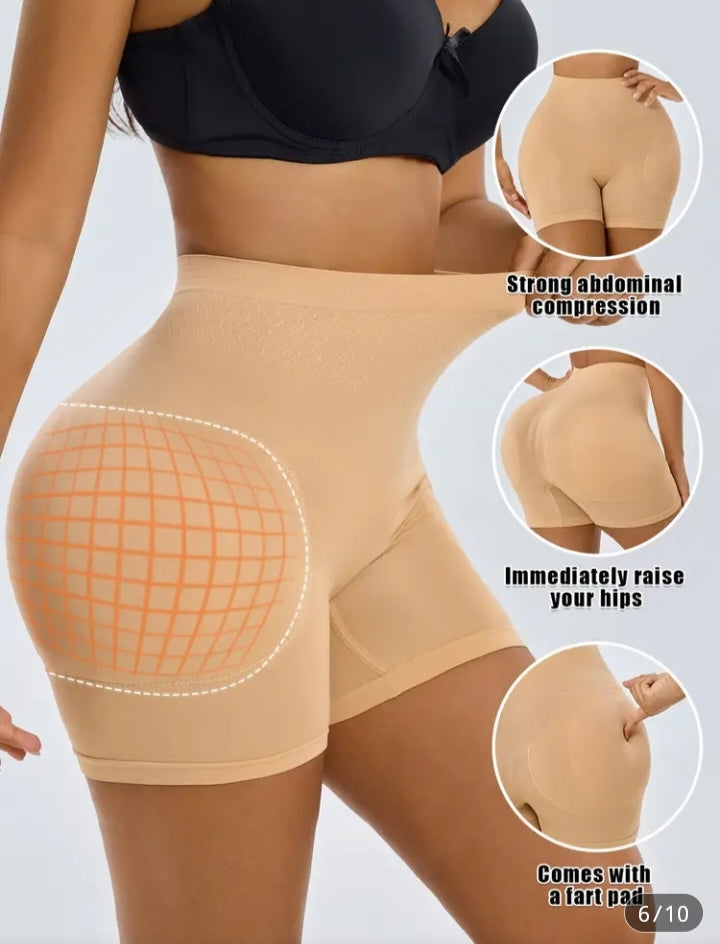 High-waisted shaping shorts with a push-up effect – Abdominal compression &amp; natural shaping